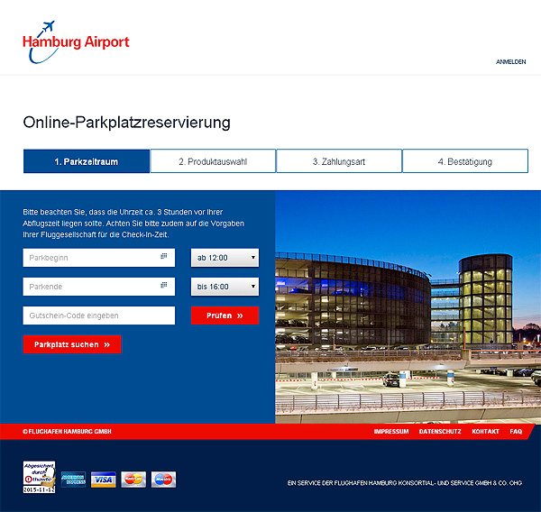 Parkplatzreservierung Airport Hamburg